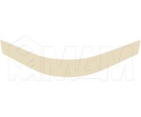 Радиусный элемент цоколя внешний (высота 100), ваниль: 22.5076R.10