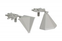 Комплект углов 90" для треугольного бортика M3530/M3540/M3545, цвет 07 серый
