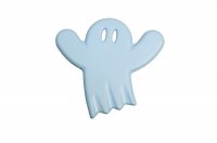 Ручка-кнопка, отделка голубая