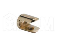 Полкодержатель для стеклянных полок толщиной 8-10 мм, золото: MV15BZO