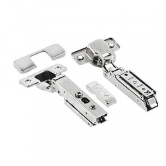 GTV: Петля SOLID PRO накладная самозакрывающаяся, регулировка в 3 плоскостях, прямая планка CLIPON: ZM-DCHCB09-3DBEO