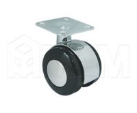 Опора двухколесная с площадкой, D40 мм, без стопора: W04
