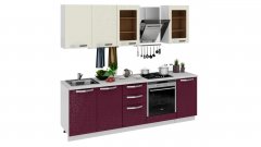 Кухонный гарнитур длиной - 240 см (со шкафом НБ)