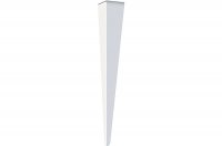 Нога для стола Милан, h.720, отделка белый бархат (матовый)
