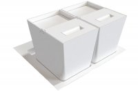 Система хранения в базу 600 (2 ведра), отделка белая