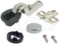 Петля стандартная вкладная площадка под саморез/хром круг.: C123152 под саморез/хром кругл