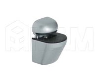 ПЕЛИКАН Менсолодержатель для деревянных и стеклянных полок 4 - 22 мм, хром матовый: SU02A GREY