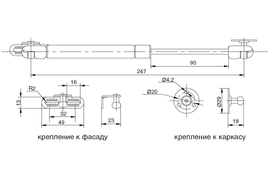 Газлифт диаметр. Газовый подъемник 80n чертеж. Газлифт GTV 60n. Газлифт 200n 385мм. Газлифт ГТВ установки GTV 60n схема.