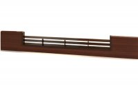 1565 Решётка вентиляционная для цоколя ПВХ H.100, L=600, орех античный NEW