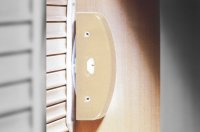 Стопорный механизм для шторок-жалюзи, чёрный (с резинкой)