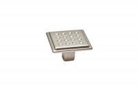 Ручка-кнопка, отделка никель матовый