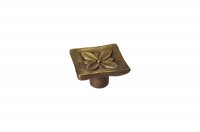 Ручка-кнопка, отделка бронза матовая