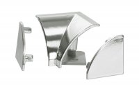 Комплект заглушек + уголок 90" внутренний, для бортика SH