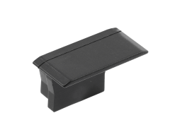 GTV: Заглушка для профиля GLAX MINI врезного высокого - цвет черный мат. (цена за 10шт.): PA-ZASGLAXMW-20M