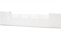 0418 Решётка вентиляционная для цоколя ПВХ H.150, L=600, белый глянец NEW