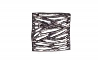 Ручка-кнопка, отделка никель глянец чёрный