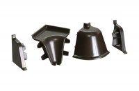 Комплект угловых элементов для овального бортика, цвет табак