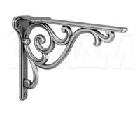 ROME Менсолодержатель для деревянных полок L-200 мм, серебро состаренное: WRM.800.200.00AN