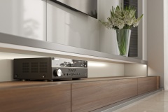 GTV: Алюминиевый профиль GLAX MINI торцевой, односторонний, цвет серебро, для ДСП 19мм (цена за 3 метра): PA-GLAXMNBJW3M19-AL