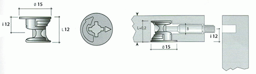 Стяжка эксцентрик евро 6 3 samfix samet 2000