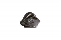 Ручка-кнопка, отделка воронёный глянец + горный хрусталь