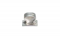 Ручка-кнопка, отделка серебро блестящее