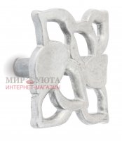 Ручка-кнопка серебро Венецианское: WPO.688.000.00M5