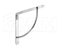 Менсолодержатель для деревянных полок L-220 мм, хром: SU50A CR