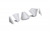 Комплект угловых элементов и заглушек для бортика 3502, цвет под нержавеющую сталь