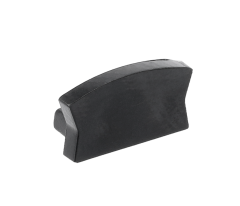 GTV: Заглушка для профиля GLAX MINI - цвет черный мат. (цена за 10шт.): PA-ZASGLAXMNK-20M