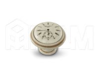 Ручка-кнопка D35мм cлоновая кость/золото винтаж керамика Watch: WPO.77.01.Q1.000.T5