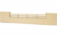 0114 Решётка вентиляционная для цоколя ПВХ H.120, L=600, Позитано NEW