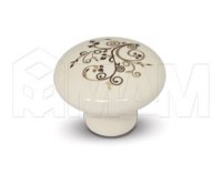 Ручка-кнопка D37мм керамика золотые узоры: GP2011