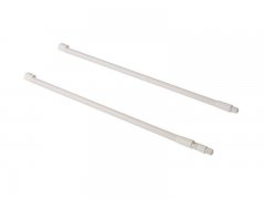 Рейлинги Firmax длина 400 мм, круглые верхние для ящика Newline, белые