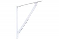 Менсолодержатель складной, L=300мм, отделка белая