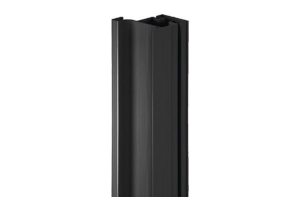 Стенка вертикальная боковая. Профиль вертикальный боковой для 16мм ДСП L 4500мм. Вертикальный l профиль 4700 мм черный матовый анод 18мм 12099321044.