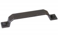 Ручка-скоба 128мм, отделка железо черное винтаж