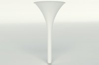 Нога для стола Armstrong d.80/570, h.820, отделка белый глянец