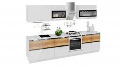 Кухонный гарнитур длиной - 300 см (со шкафом НБ)