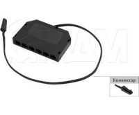 Разветвитель на 6 розеток, разъем - LED: DISTR-LED1M6F