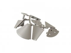 Комплект соединителей треугольного пристеночного бортика FIRMAX,(4части) пластик, серый