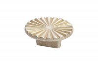 Ручка-кнопка, отделка серебро восточное