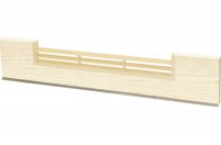 0114 Решётка вентиляционная для цоколя ПВХ H.100, L=600, Позитано