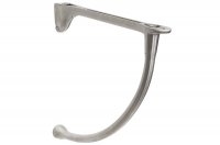 Менсолодержатель "Изогнутый", отделка никель шлифованный, комплект 2 штуки