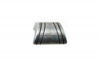 Ручка-кнопка 16мм, отделка железо античное чёрное