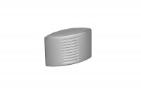 Ручка-кнопка,отделка хром матовый