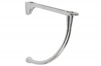 Менсолодержатель "Изогнутый", отделка хром глянец, комплект 2 штуки