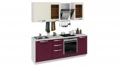 Кухонный гарнитур длиной - 210 см (со шкафом НБ)