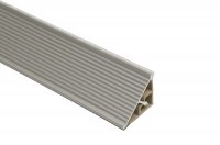 Бортик треугольный рифленый, L=3050, алюминий анодированный