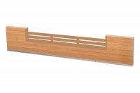 1545 Решётка вентиляционная для цоколя ПВХ H.150, L=600, орех Триесте